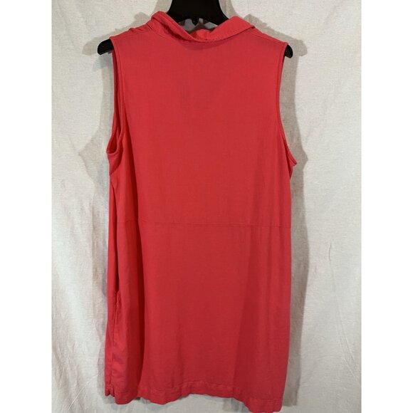 Peace & Pearls Women's Coral Pink NWT XL Rayon/Linen Dress - Picture 5 of 7